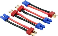 4pcs T-Plug Deans Style Male to EC2 Female Connector Adapter with 5cm 2inch 16awg Wire(C38-4)