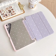 Purple Polka Dot Ipad Case for Ipad Pro 12.9 Inch Case Air11/13 Inch 2025 Ipad 10th Generation Air 4