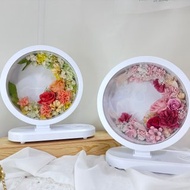 花好月圓永生花花燈 藍芽音響+手機無線充電