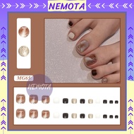 Set of 24 Pieceg Nemota fake feet nail box trendy amber marble feet MG65