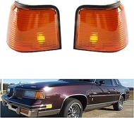 Pair(2) Amber Marker Lights Lens Set For 1987-1988 Oldsm-obile Cutlass Supreme Calais 442 GT-350