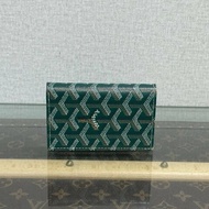 GOYARD 綠色老花零錢包卡包10*8 99新
