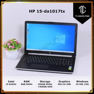 HP 15-da1017tx Intel Core i5-8265U 8GB DDR4 RAM 256GB SSD + 500GB HDD MX110 2GB GPU Refurbished Lapt