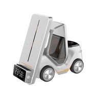 INOVAGEN 5 in 1 Wireless Charging Stand15W Fast Charging Station with Alarm and Ambient lightPhoneSm