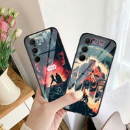 (U 033) Samsung A35 Glass Softcase - Samsung A35 Glass Case - Samsung A35 Beautiful Case - Samsung A