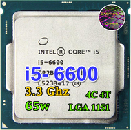 ซีพียู CPU Intel Core i5-6600 4คอ 4เทรด 65W LGA 1151 ฟรีซิลิโคน1ซอง i5 6600 USED a As the Picture On