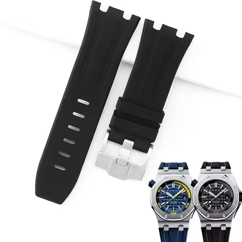 For Audemars and Piguet Royal Oak Strap Original AP 15710 26470 Silicone Rubber Sport Watch Strap 28