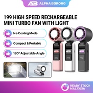 Alpha Borong K801 Rechargeable 199 Gears Strong Wind Fan Electric Fan Digital Display Adjustable Tur