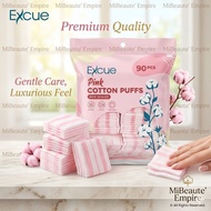 Excue Facial Puff Makeup Remover Cotton Pads Kapas Muka Side Sealed Puff Facial Make Up Remover Puff