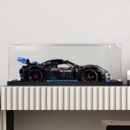 LEGO 42176 Porsche GT4 RS Acrylic Display Box Kotak Pameran Penyimpanan Figur Dust Proof 手办收納展示盒透明