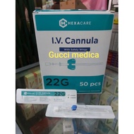 I.v cannula abo cath hexacare 22 24G -per box