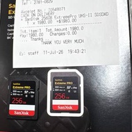 99%新 SanDisk SD UHS-ll V90 256GB 記憶卡