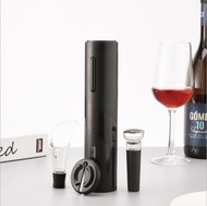 Others - 電動葡萄酒開瓶器 - 4 合 1 USB 可充電電動開酒器、開酒器、不銹鋼配件葡萄酒塞倒酒器（適用於葡萄酒 Cava）