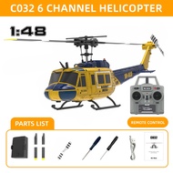 RC ERA RC Helicopter C032 1:48 Huey Helicopter UH-1 6-axis Gyro 6 Channel 3D Dual Brushless Motor Re