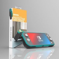 全城熱賣 - 適用於 Switch Lite保護殼 遊戲卡盒 保護套支架握把（黑+綠）