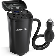 BESTEK 200W Power Inverter, 12V DC to 110V AC Car Plug Adapter Outlet Converter with [30W USB-C]/USB