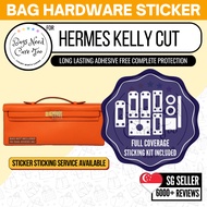 [𝐁𝐍𝐂𝐓👜]💛 Hermes Kelly Cut Bag Hardware Protective Sticker | Full Coverage Bespoke Fitting Seal/Film 