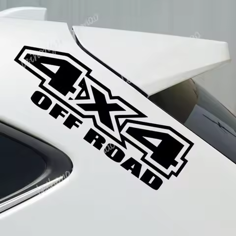 Personalized 4X4 Off-road Vehicle Sticker Pickup Truck Cargo Compartment 4X4 Four-wheel Drive Logo W