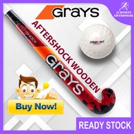 Grays Aftershock Ultrabow Wooden Hockey Stick with Fiber Reinforced Entry Level Kayu Hoki Trident Di