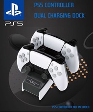全新 PS5 手掣控制器雙插槽充電底座 Brand New PS5 Controller Dual Charging Dock