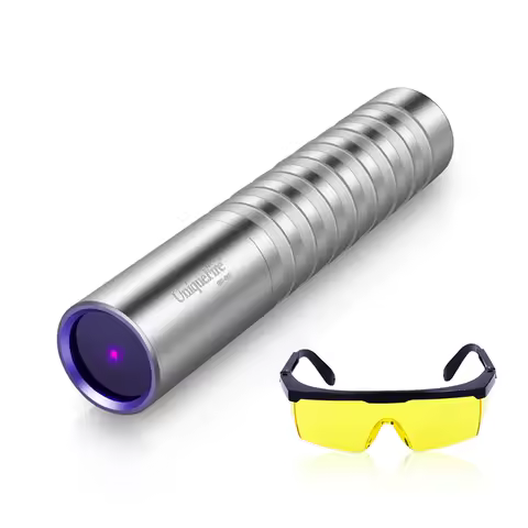 UniqueFire G6 UV365NM Black Light LED Flashlight Ultraviolet with Filter-Detector for Dog Pet Urine 