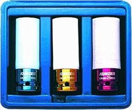 KUNZER 7RK03 Impact Wheel Nut Inserts ½ Inch - Set of 3-17-19-21 mm Made of Chrome Molybdenum - Leng