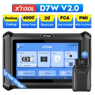 XTOOL D7W OBD2 Scanner Wireless Key Programming ECU Coding CANFD DOIP 39+ Resets Active Test FCA