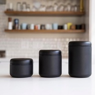 [54SHOP] FELLOW ATMOS Stainless Steel Vacuum Sealed Tank 0.4L/0.7L/1.2L Matte Black Coffee Bean Stor