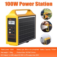 Solar Power Generator 220V 300W 80000mahj Mini Solar Generator Portable Outdoor Power Bank Multifunc