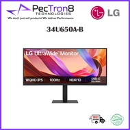 LG UltraWide 34U650A-B | 34" WQHD | IPS | 100Hz | USB-C | Curved Monitor
