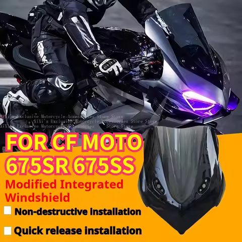 FOR CFMOTO 675SR 675SS Modified one-piece racing fairing for Ducati V4 style Fairing windscreen non-