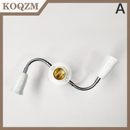 KOQZM Bộ chia Đui đèn E27 màu trắng điều chỉnh được Bộ chuyển đổi đui đèn LED