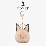 FOXER Women's Bag Pendant Furry Cute Doll