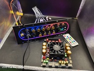 ชุดเพลท APTX3 ย้ายสาย โมเบส พ่วงคาราโอเกะ วัดแบตดิจิตอล มีไฟ LED เดินระบบสายไฟสวยงาม