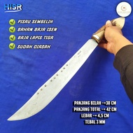Pisau sembelih golok sembelih baja isen sudah diasah super tajam baja lapis 3 asli cap HISR Wonosobo