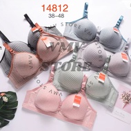 Misslily 14812 Cup C Bra Jumbo Women's Bra 3 Hooks Squared Fresh