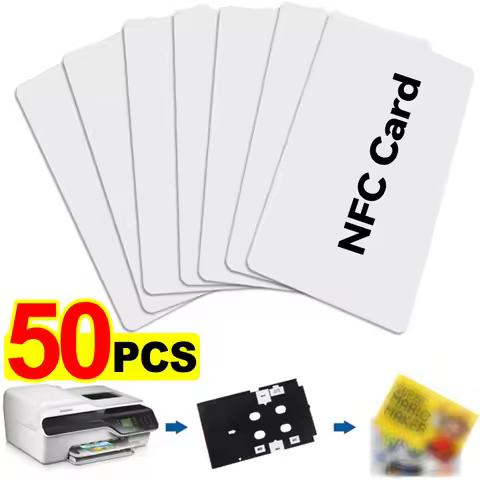 2-50Pcs Ntag216 Ntag215 Ntag213 Blank NFC Cards PVC Tags NFC215 13.56Mhz TagMo Waterproof RFID NFC C