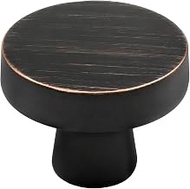 9BUILD 1-1/4 Inch 10 Pack Oil Rubbed Bronze Cabinet Knobs Kitchen Cabinet Knobs Round Cabinet Knobs 