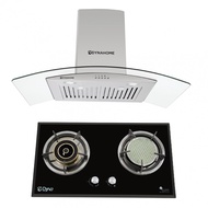 Global House DYNAHOME ชุดเซ็ทเครื่องดูดควัน SDF-922 + เตาแก๊ส DH0390 รับประกันของเเท้