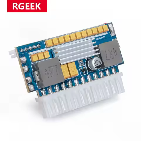 RGEEK 450W 24Pin 12V DC Input Peak 450W Output Realan Mini ITX Pico PSU DC ATX PC Switch DC-DC ATX P