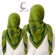 Hijab segi empat voal motif MUSLIMAT NU HIJAU sublime voal premium