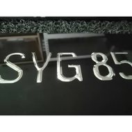 3d Engrave  Car number plate / Engrave Nombor  Number Plate kereta - 1 pc