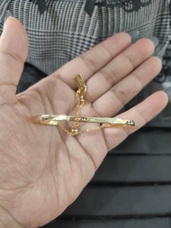 Coach outlet 圓環手鐲 玫瑰金/銀色 手鍊