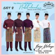 [SET 8] Baju Melayu NABIL AHMAD by JAKEL Baju Melayu Cekak Musang Baju Raya 2024 Slim Fit