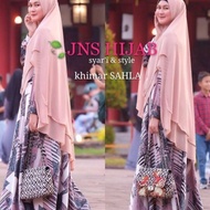 [Aksesoris Hijab] Premium Khimar 2 Layer Jumbo / Hijab Ceruti