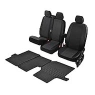 Tailor-made Viva Seat Covers and Rubber Floor Mats Compatible with VW Crafter from 2017 – One Set