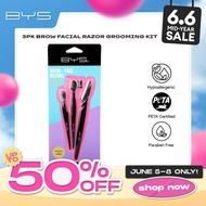 BYS 3PK Brow Facial Razor Grooming Kit
