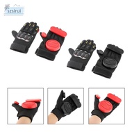 [szsirui] SiaBiced Men Skateboard Gloves With Sliders Standard Long Board Road Downhill Brake Slide
