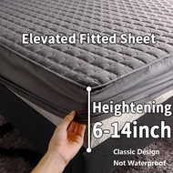 Heighten Cadar Queen Mattress Protector Elastic Fitted Bedsheet Bedspread Matress Cover Dust Cover Singe /Queen/ King