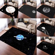 Cartoon Universe Planet Moon Carpet for Living Room Decor Sofa Rug Bedroom Bedside Rug Children's Pl